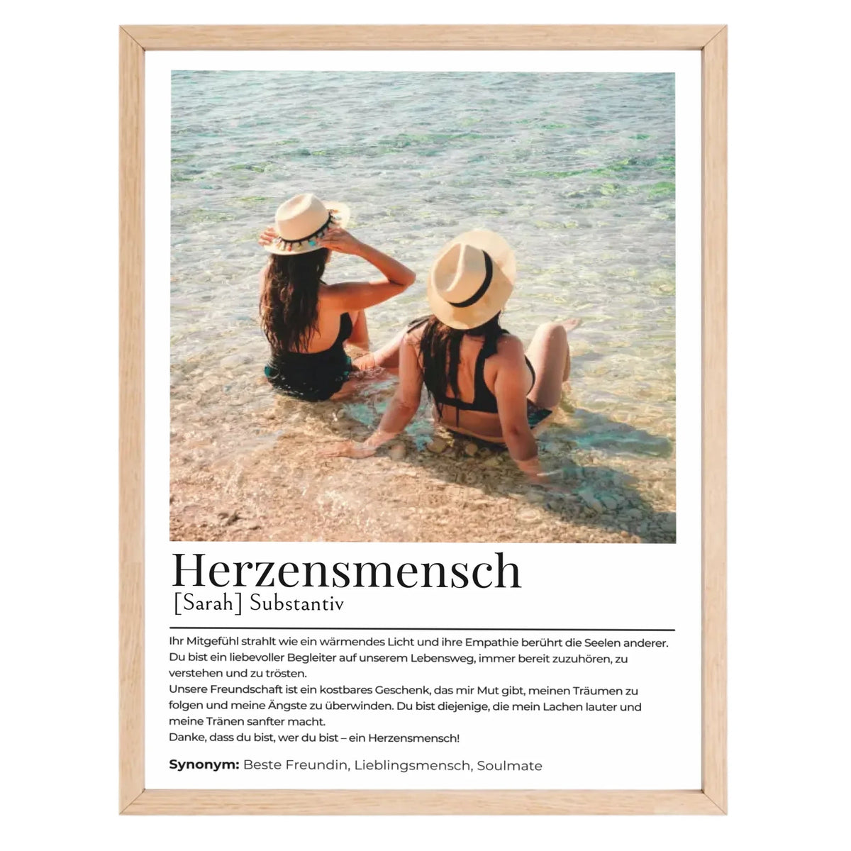 Personalisiertes Poster "Herzensmensch" Little Mathilda Little Mathilda Poster