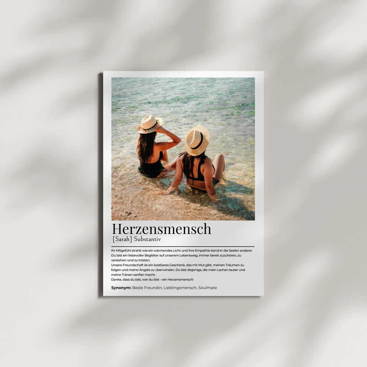 Personalisiertes Poster "Herzensmensch" Little Mathilda Little Mathilda Poster