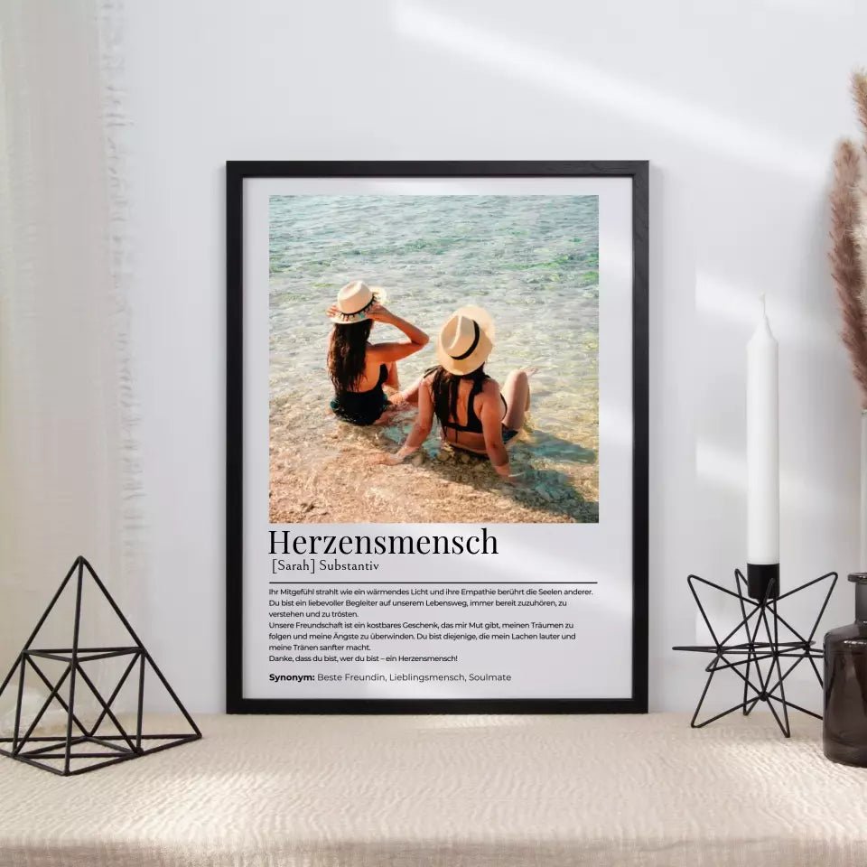 Personalisiertes Poster "Herzensmensch" Little Mathilda Little Mathilda Poster
