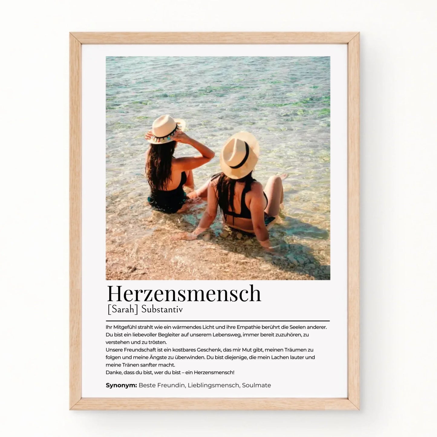 Personalisiertes Poster "Herzensmensch" Little Mathilda Little Mathilda Poster