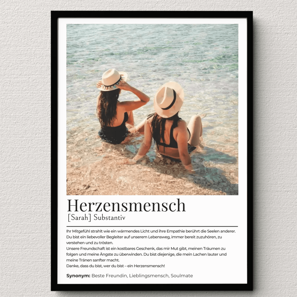 Personalisiertes Poster "Herzensmensch" Little Mathilda Little Mathilda Poster