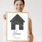 Personalisiertes Poster: Home | Geschenk zum Einzug mit Adresse Little Mathilda Little Mathilda Poster