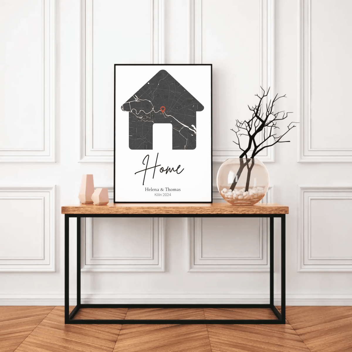 Personalisiertes Poster: Home | Geschenk zum Einzug mit Adresse Little Mathilda Little Mathilda Poster