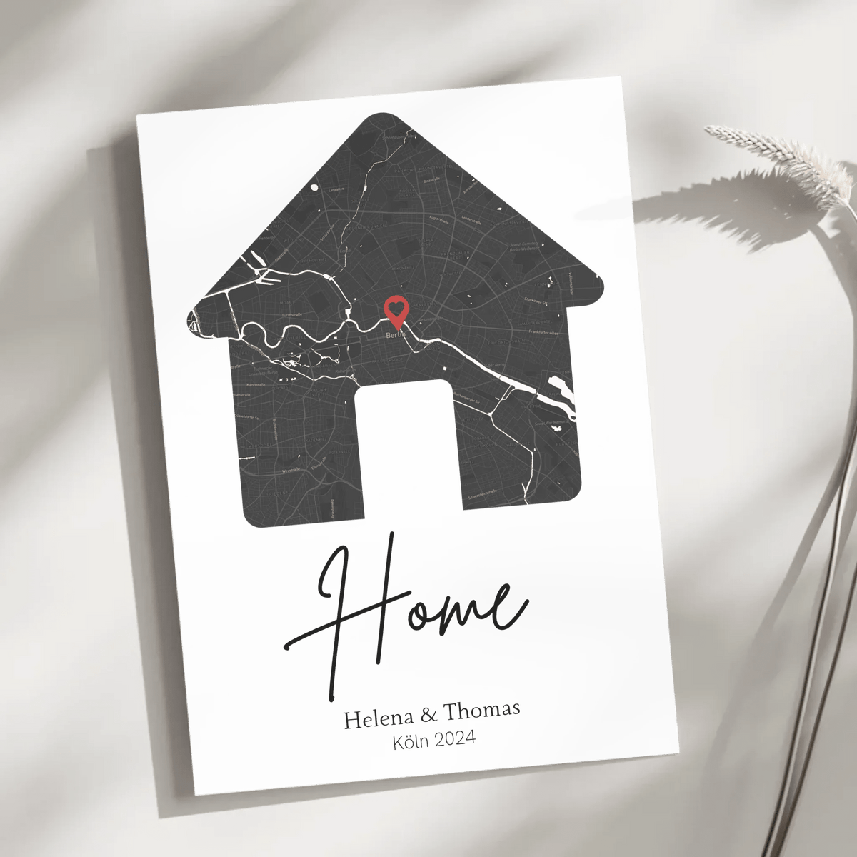 Personalisiertes Poster: Home | Geschenk zum Einzug mit Adresse Little Mathilda Little Mathilda Poster