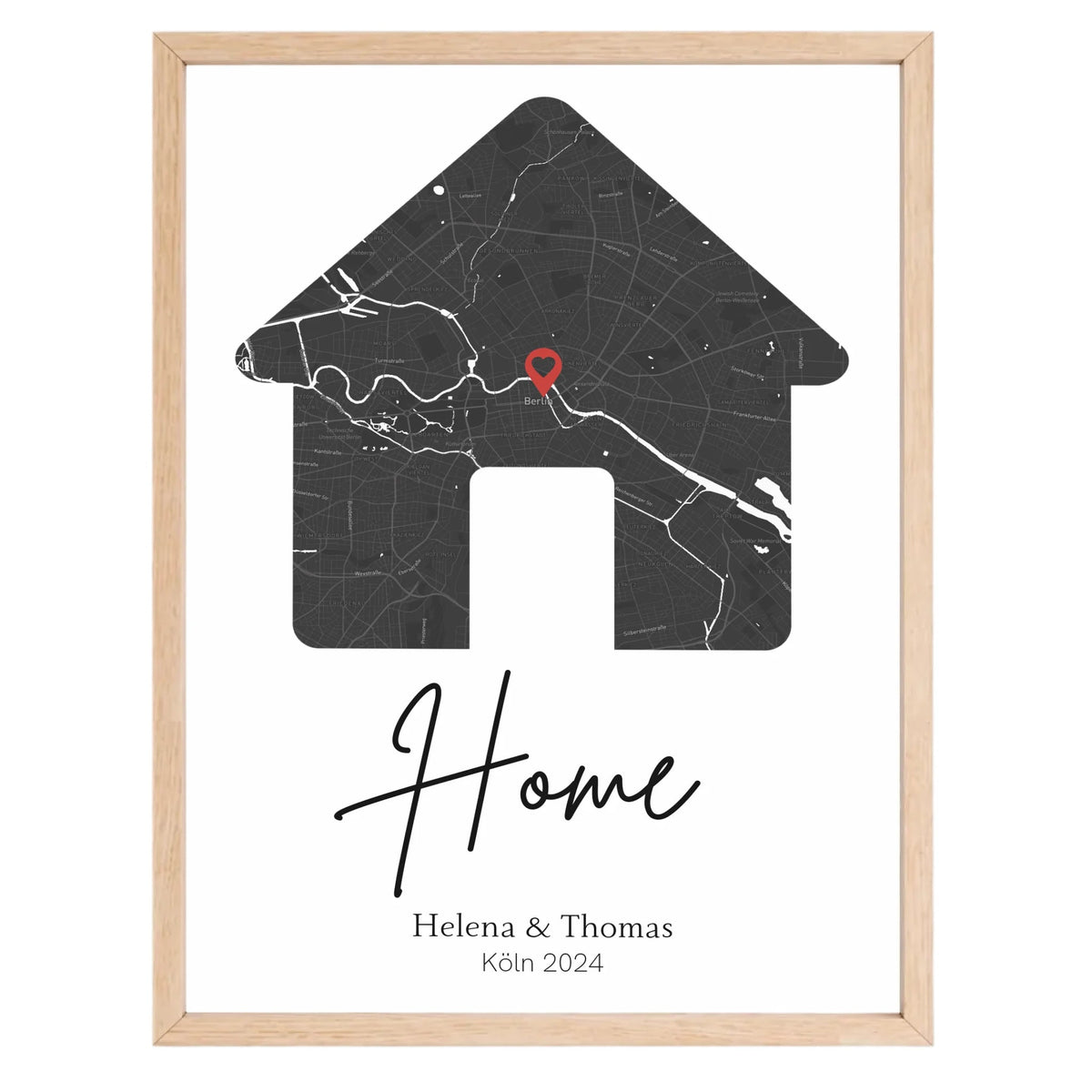 Personalisiertes Poster: Home | Geschenk zum Einzug mit Adresse Little Mathilda Little Mathilda Poster