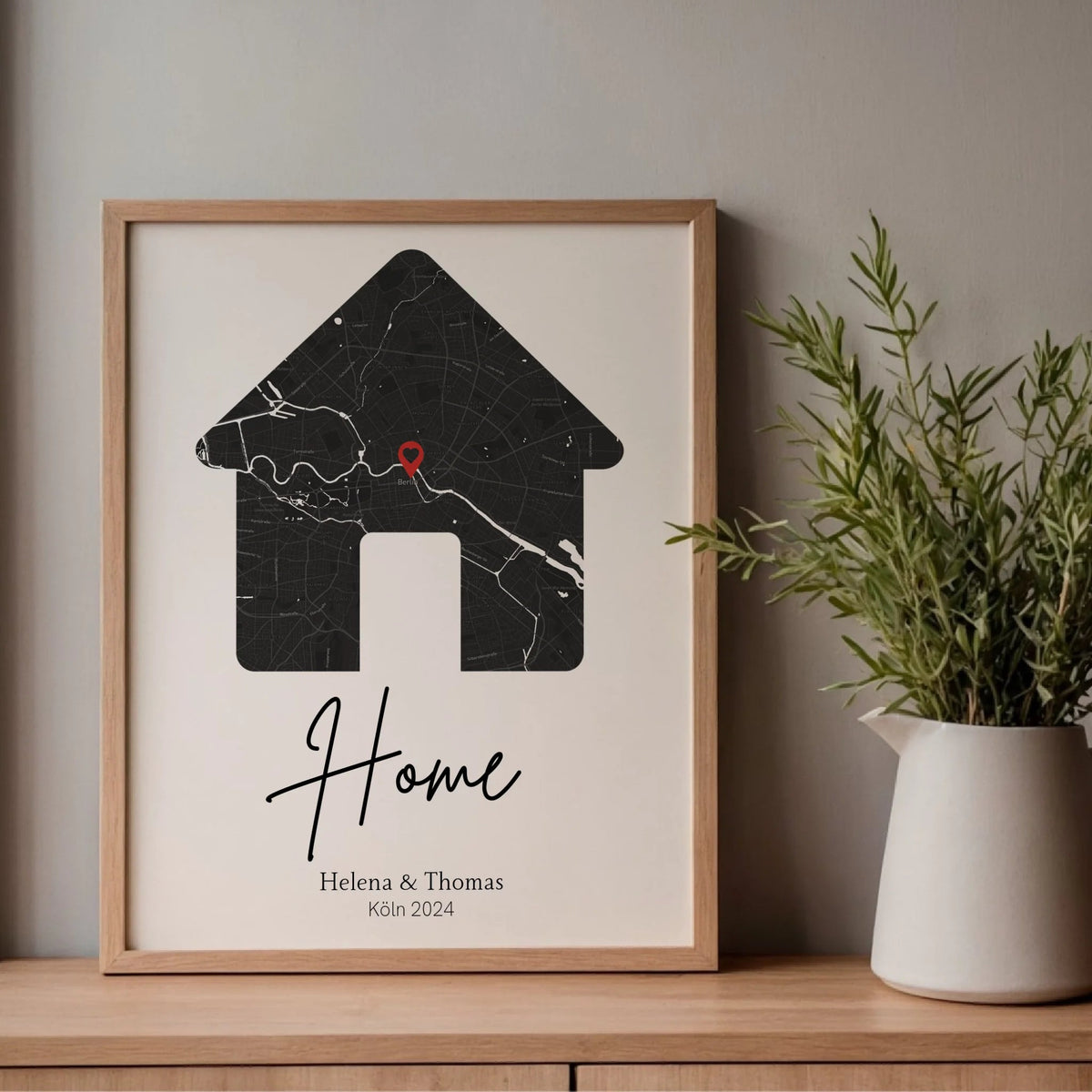 Personalisiertes Poster: Home | Geschenk zum Einzug mit Adresse Little Mathilda Little Mathilda Poster
