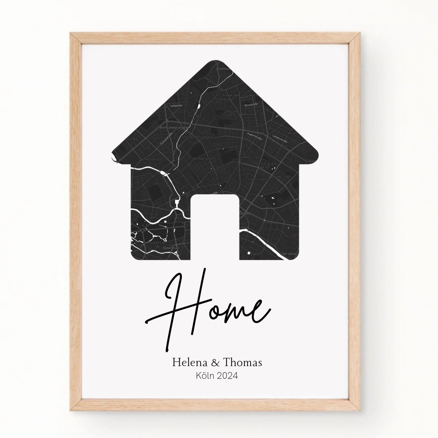 Personalisiertes Poster: Home | Geschnek zum Einzug mit Adresse Little Mathilda Little Mathilda Poster