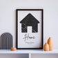 Personalisiertes Poster: Home | Geschnek zum Einzug mit Adresse Little Mathilda Little Mathilda Poster