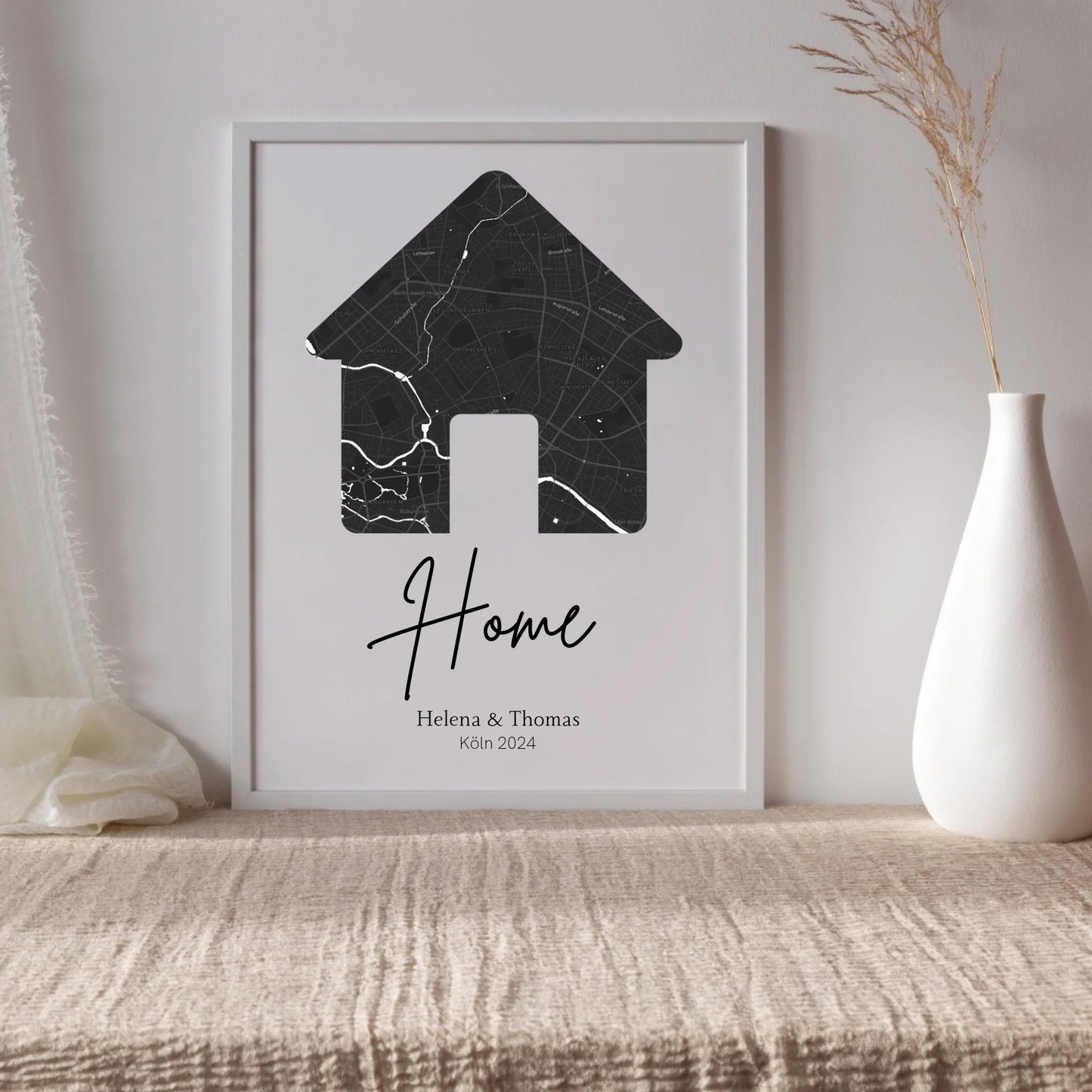Personalisiertes Poster: Home | Geschnek zum Einzug mit Adresse Little Mathilda Little Mathilda Poster
