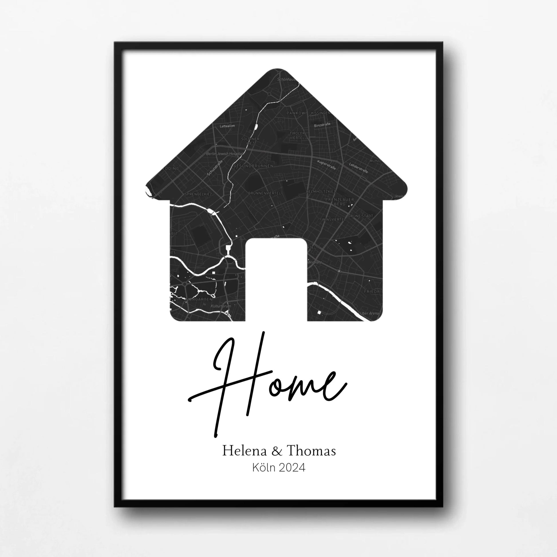 Personalisiertes Poster: Home | Geschnek zum Einzug mit Adresse Little Mathilda Little Mathilda Poster