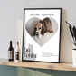Personalisiertes Poster Hund im Herzdesign - Erinnerung an verstorbenen Hund mit Rahmen Little Mathilda Little Mathilda Poster