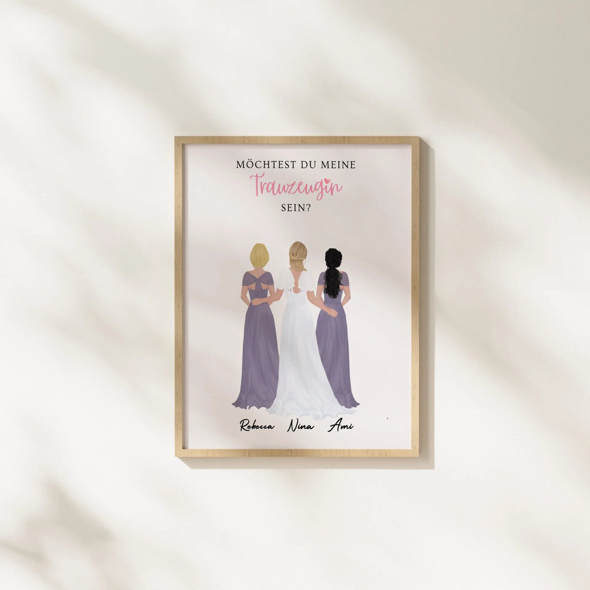 Personalisiertes Poster: Trauzeugin fragen Little Mathilda Little Mathilda Poster