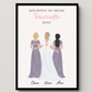 Personalisiertes Poster: Trauzeugin fragen Little Mathilda Little Mathilda Poster