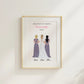 Personalisiertes Poster: Trauzeugin fragen Little Mathilda Little Mathilda Poster