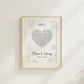 Personalisiertes Songtext Poster mit Namen, Wunschsong und Untertitel Little Mathilda Little Mathilda Poster