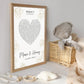 Personalisiertes Songtext Poster mit Namen, Wunschsong und Untertitel Little Mathilda Little Mathilda Poster