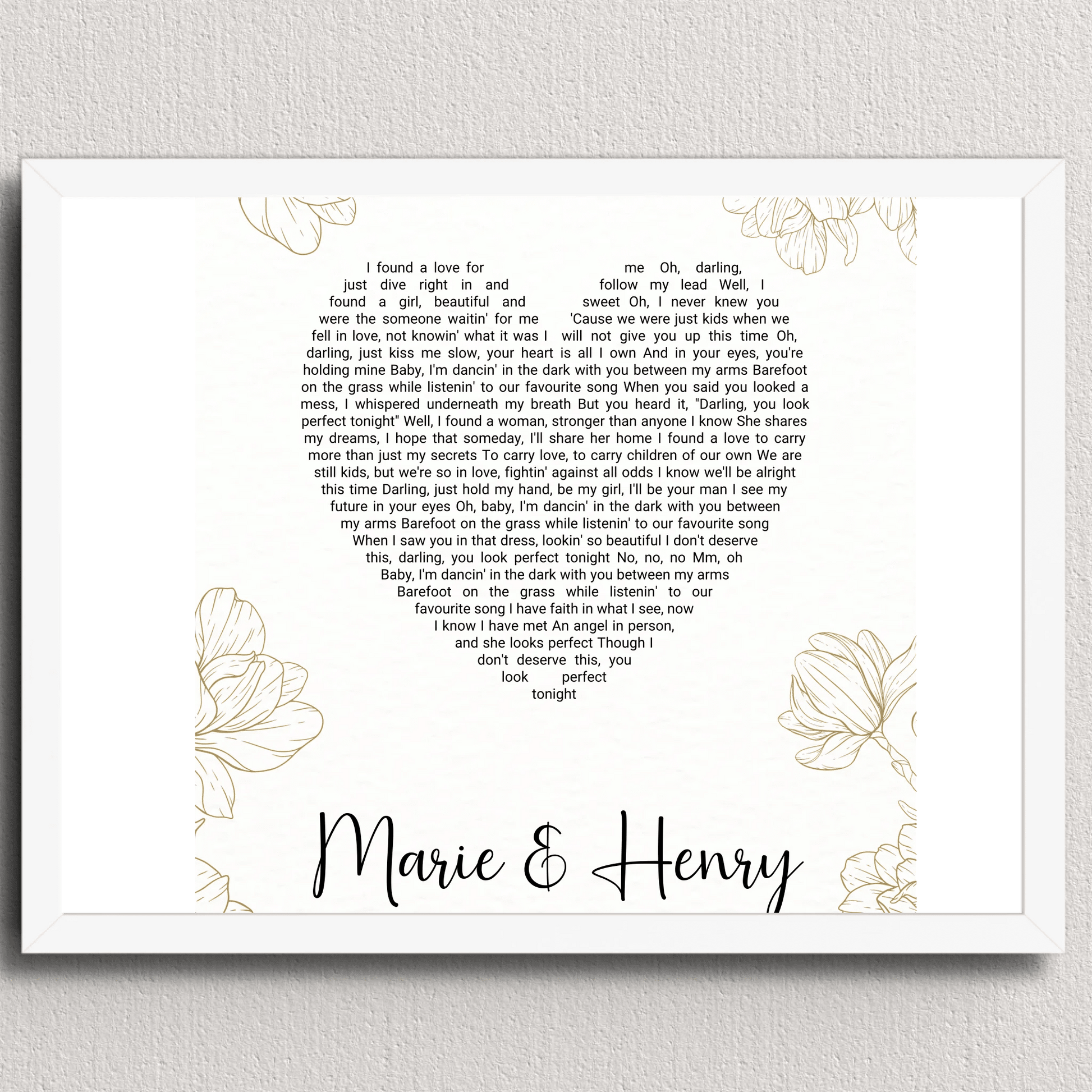 Personalisiertes Songtext Poster mit Namen, Wunschsong und Untertitel Little Mathilda Little Mathilda Poster