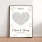 Personalisiertes Songtext Poster mit Namen, Wunschsong und Untertitel Little Mathilda Little Mathilda Poster
