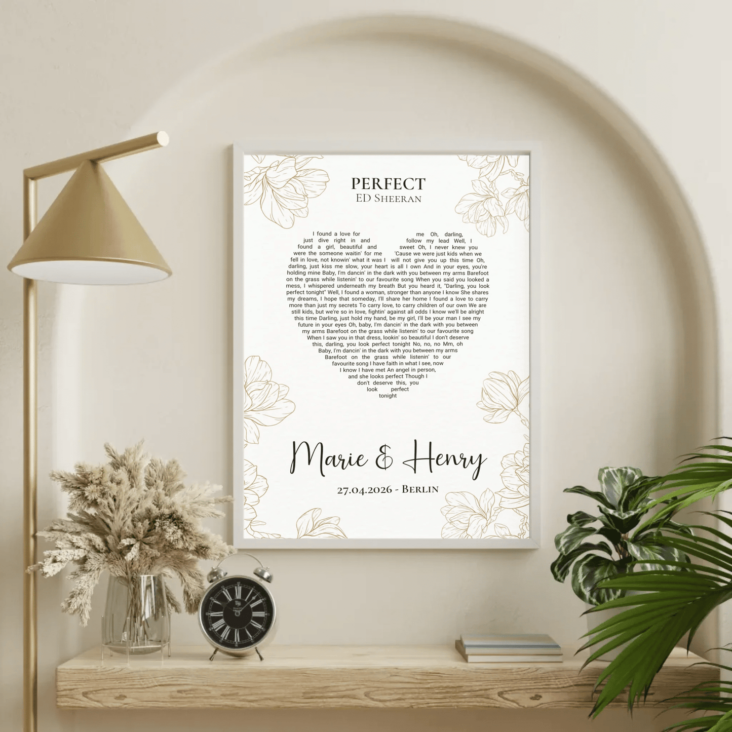 Personalisiertes Songtext Poster mit Namen, Wunschsong und Untertitel Little Mathilda Little Mathilda Poster