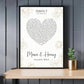 Personalisiertes Songtext Poster mit Namen, Wunschsong und Untertitel Little Mathilda Little Mathilda Poster
