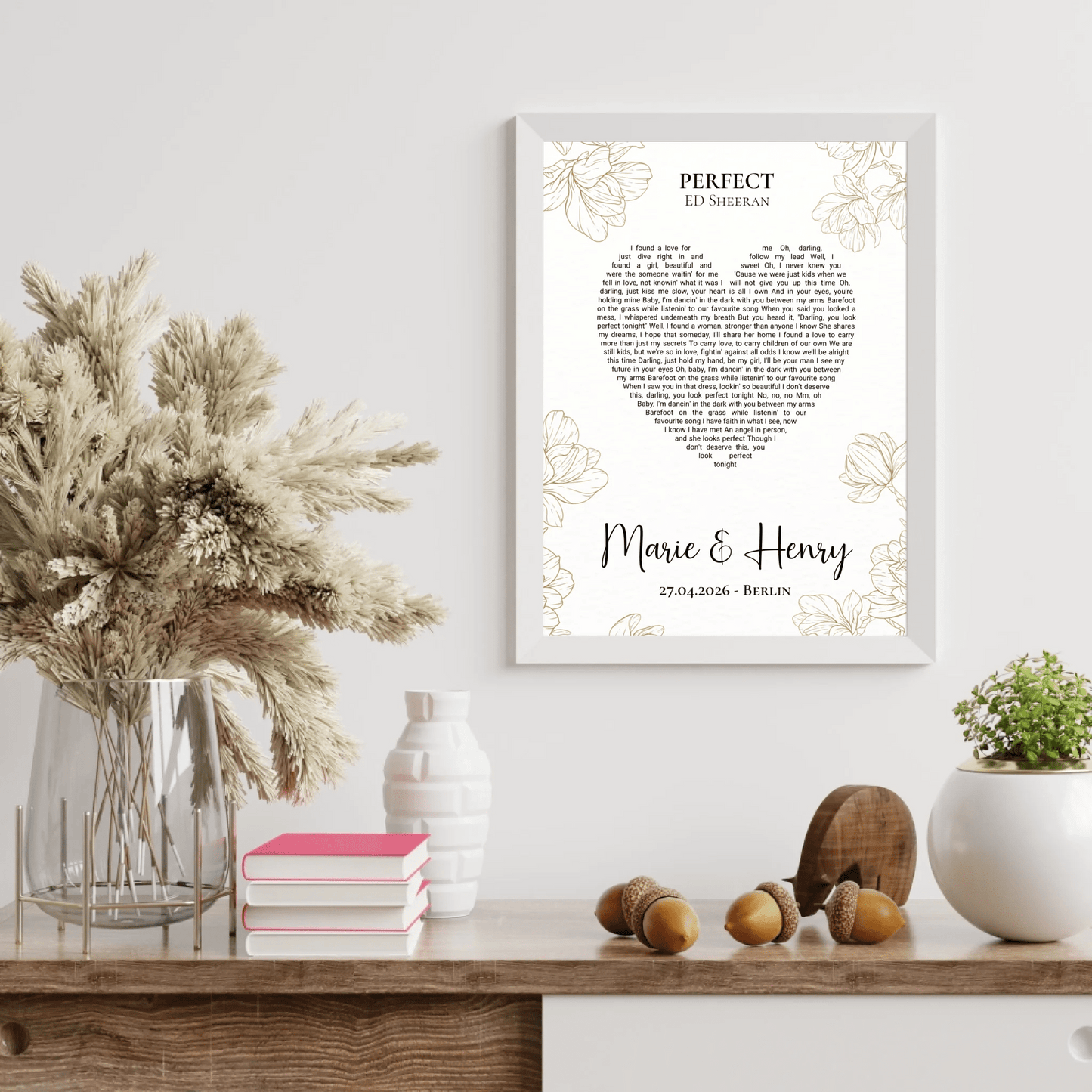 Personalisiertes Songtext Poster mit Namen, Wunschsong und Untertitel Little Mathilda Little Mathilda Poster