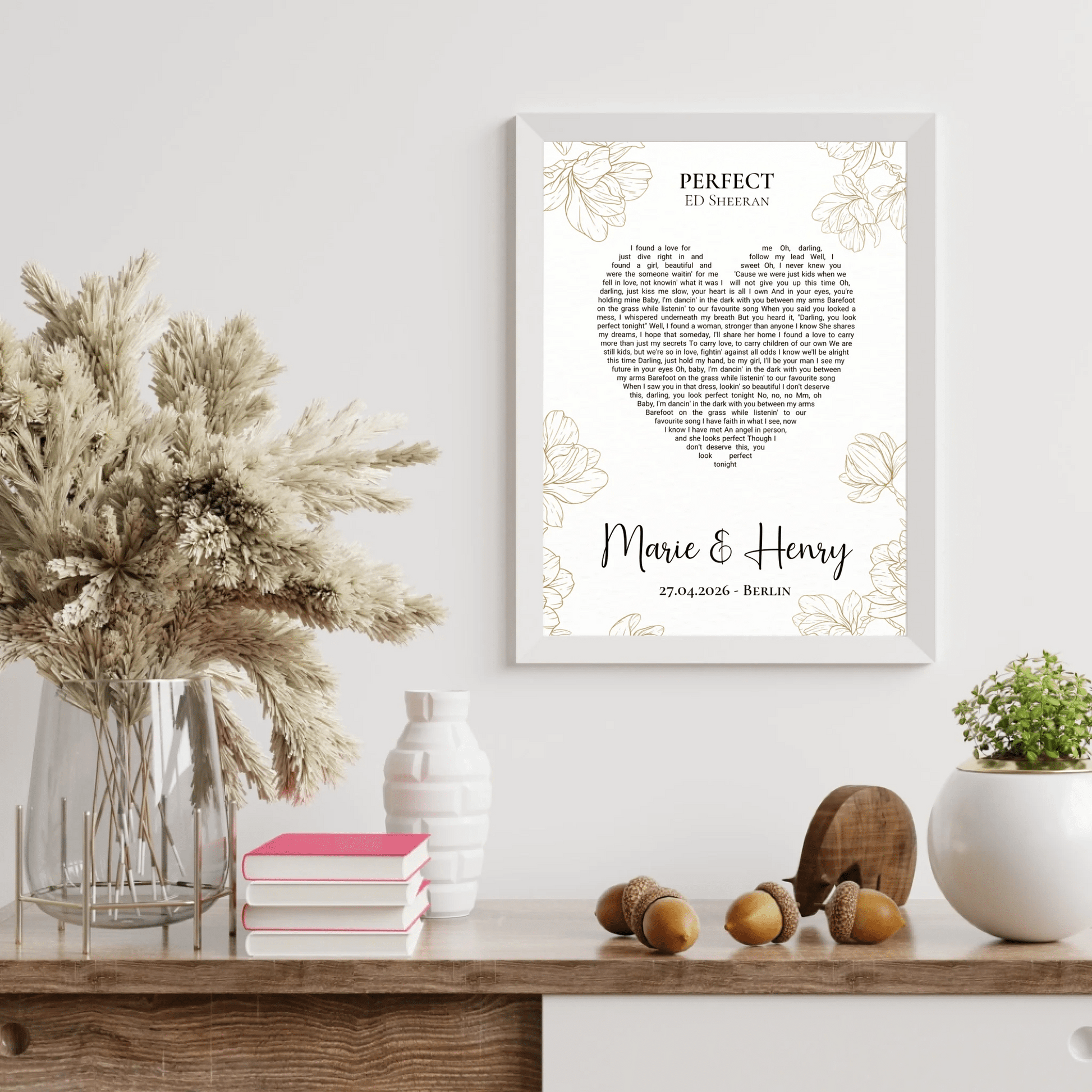 Personalisiertes Songtext Poster mit Namen, Wunschsong und Untertitel Little Mathilda Little Mathilda Poster