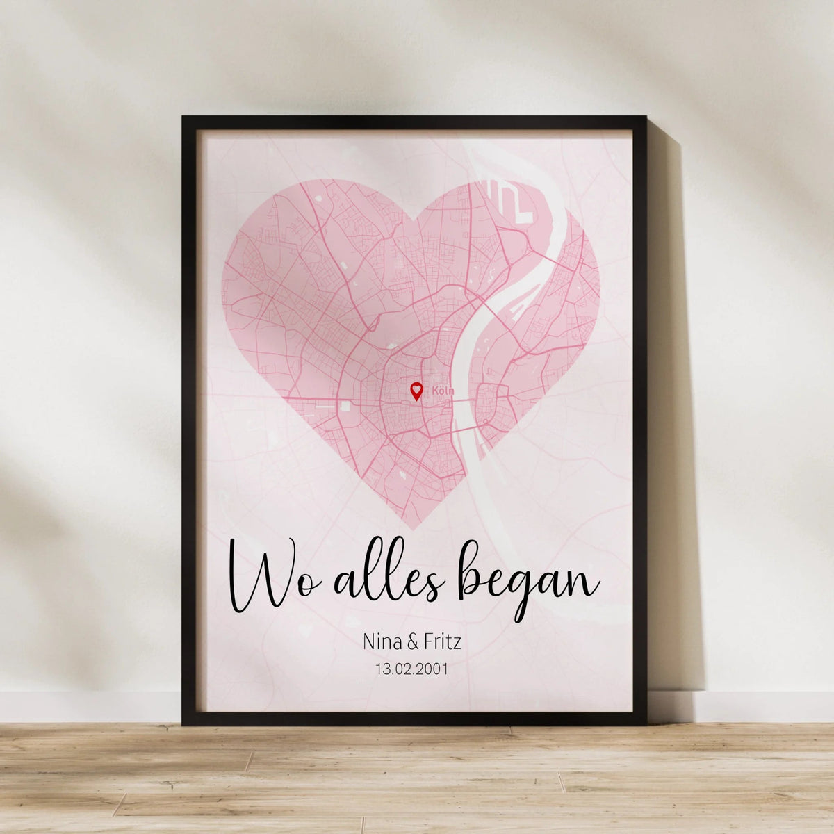 Personalisiertes Stadtkartenposter - Wo Alles begann Little Mathilda Little Mathilda Poster