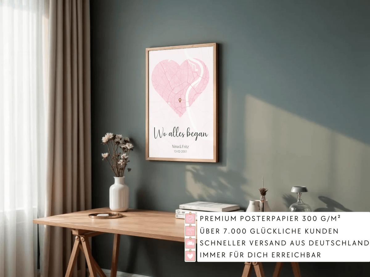 Personalisiertes Stadtkartenposter - Wo Alles begann Little Mathilda Little Mathilda Poster