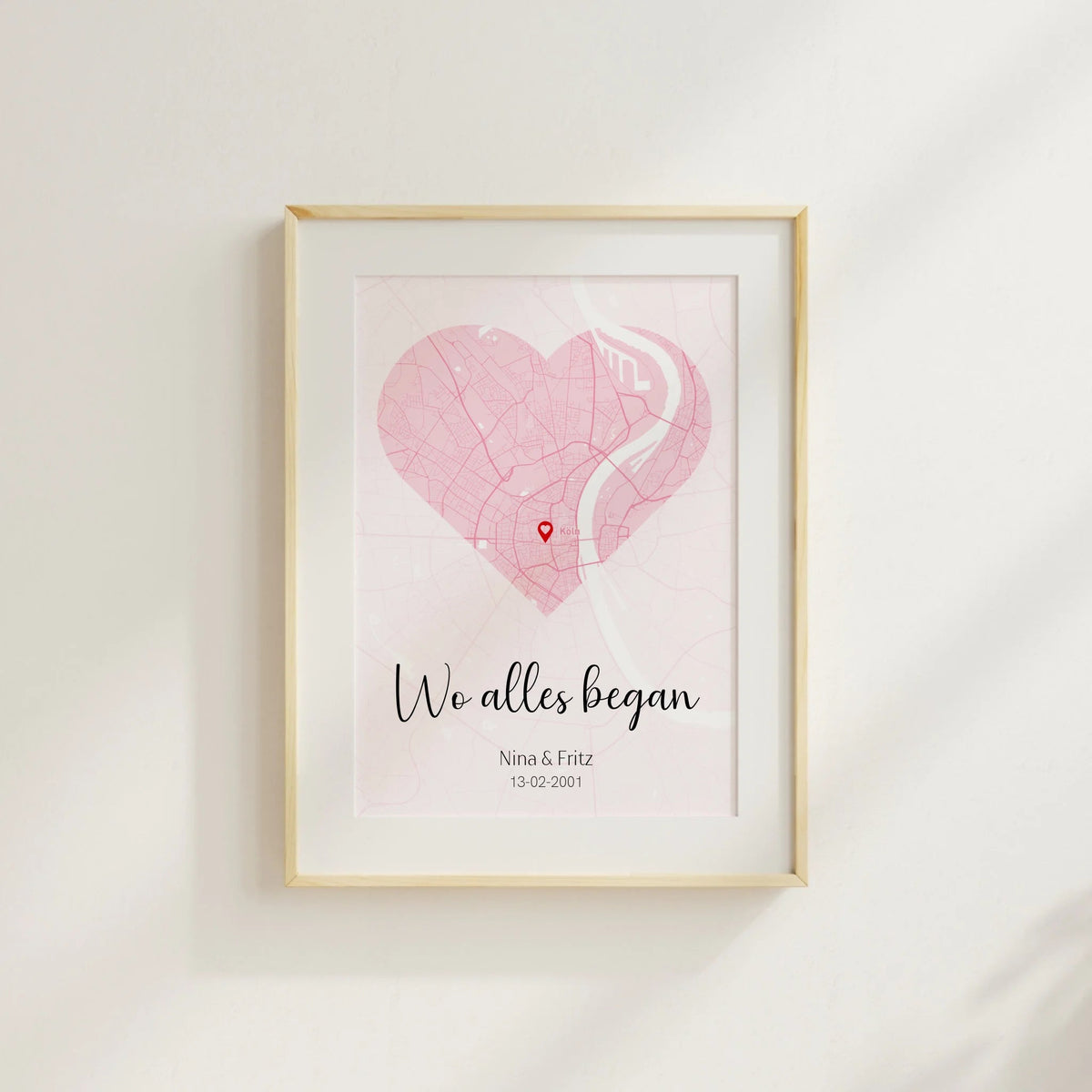 Personalisiertes Stadtkartenposter - Wo Alles begann Little Mathilda Little Mathilda Poster
