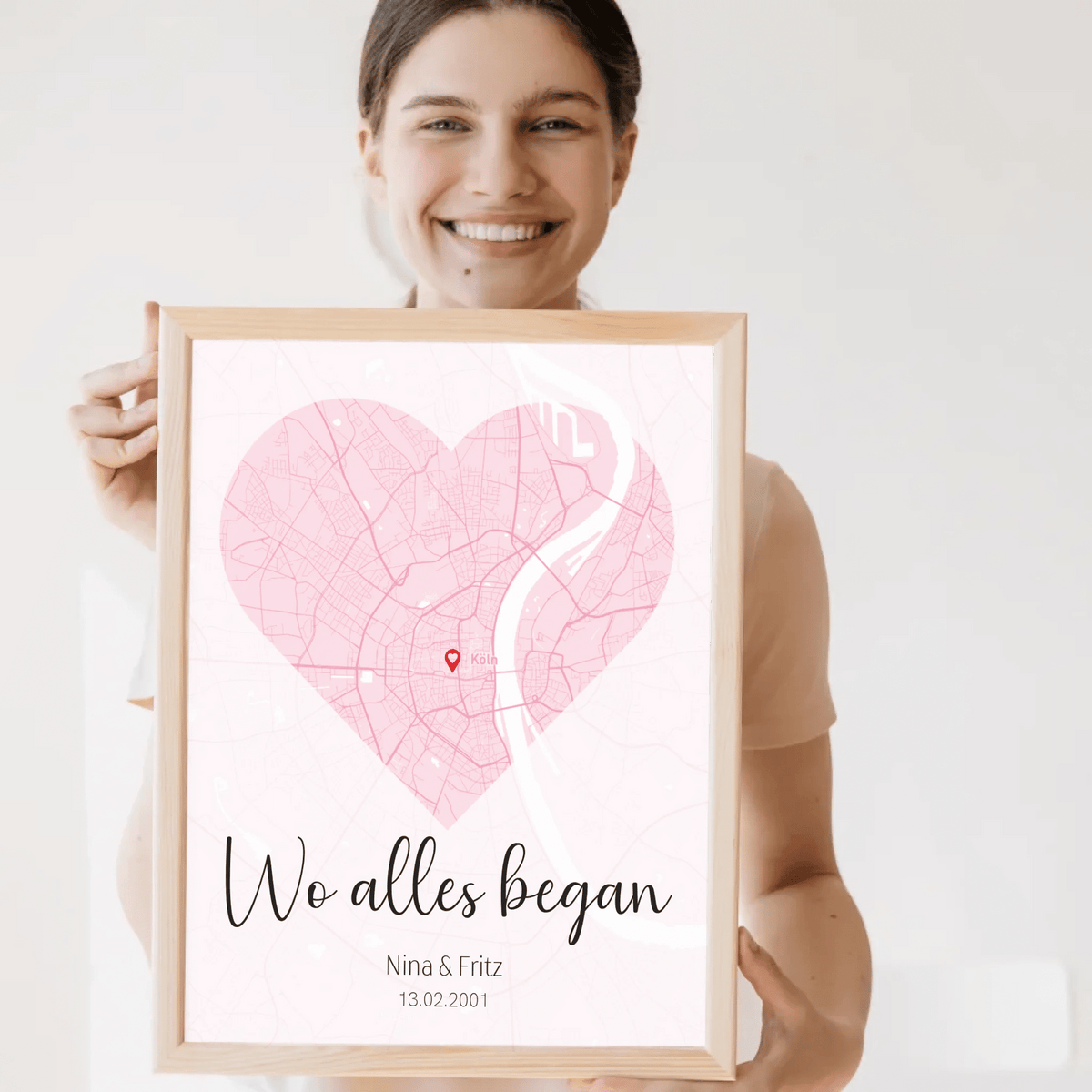 Personalisiertes Stadtkartenposter - Wo Alles begann Little Mathilda Little Mathilda Poster