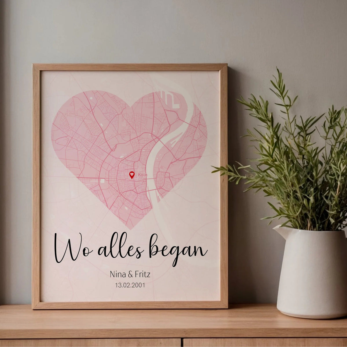 Personalisiertes Stadtkartenposter - Wo Alles begann Little Mathilda Little Mathilda Poster
