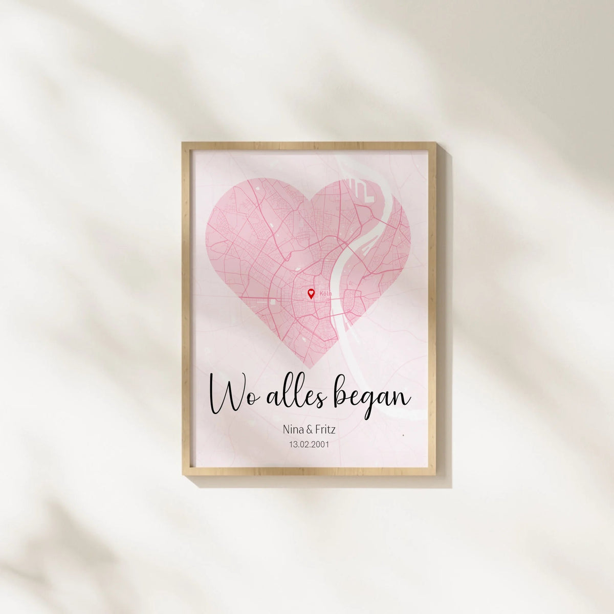 Personalisiertes Stadtkartenposter - Wo Alles begann Little Mathilda Little Mathilda Poster