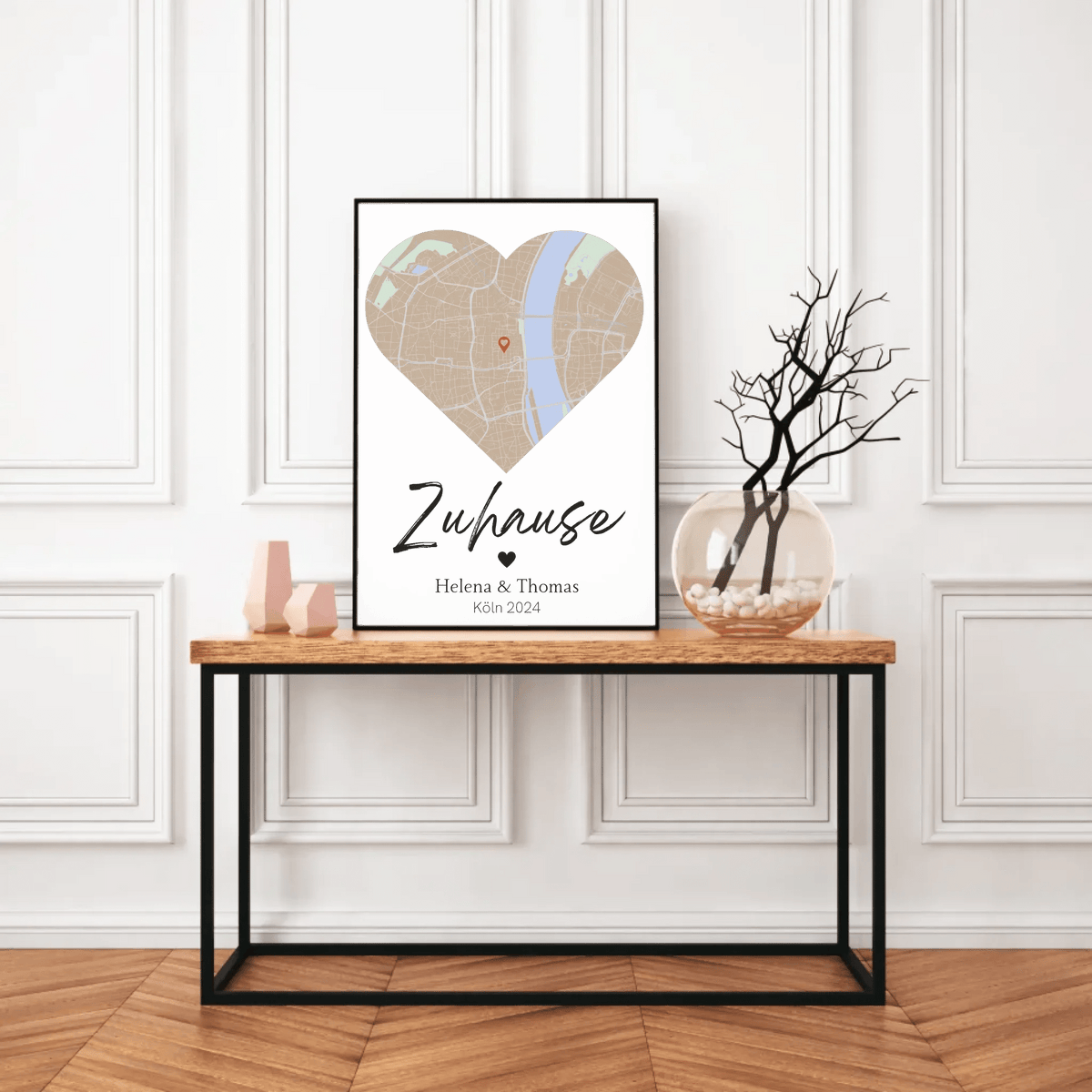 Personalisiertes Stadtkartenposter: Zuhause | Geschenk zum Einzug Little Mathilda Little Mathilda Poster