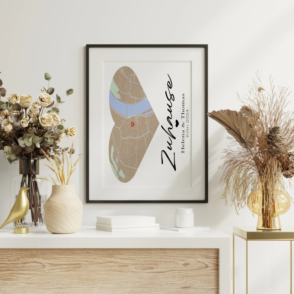 Personalisiertes Stadtkartenposter: Zuhause | Geschenk zum Einzug Little Mathilda Little Mathilda Poster