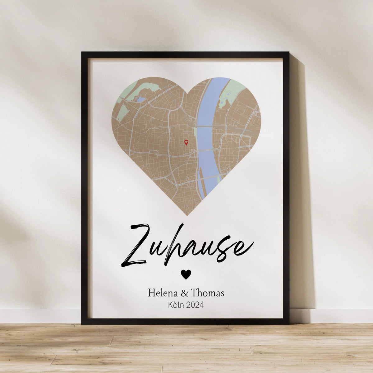 Personalisiertes Stadtkartenposter: Zuhause | Geschenk zum Einzug Little Mathilda Little Mathilda Poster