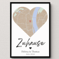 Personalisiertes Stadtkartenposter: Zuhause | Geschenk zum Einzug Little Mathilda Little Mathilda Poster