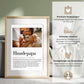 Poster Hundemama / Hundepapa - Personalisiertes Definitionsposter für Hundebesitzer Little Mathilda Little Mathilda Poster