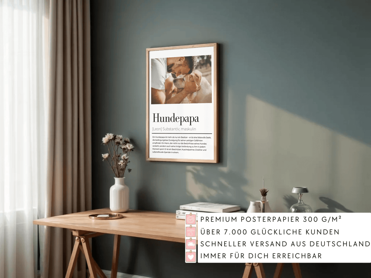 Poster Hundemama / Hundepapa - Personalisiertes Definitionsposter für Hundebesitzer Little Mathilda Little Mathilda Poster