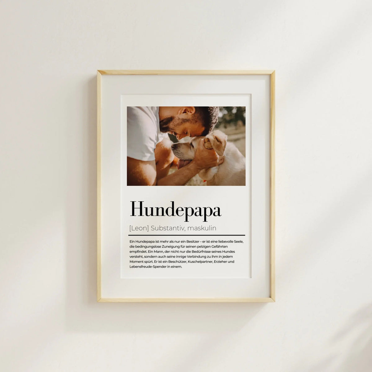 Poster Hundemama / Hundepapa - Personalisiertes Definitionsposter für Hundebesitzer Little Mathilda Little Mathilda Poster