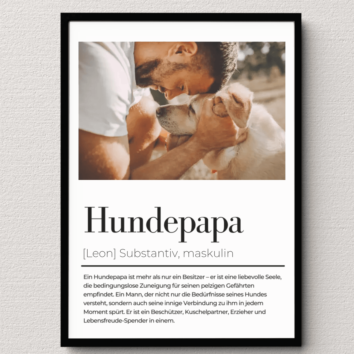 Poster Hundemama / Hundepapa - Personalisiertes Definitionsposter für Hundebesitzer Little Mathilda Little Mathilda Poster
