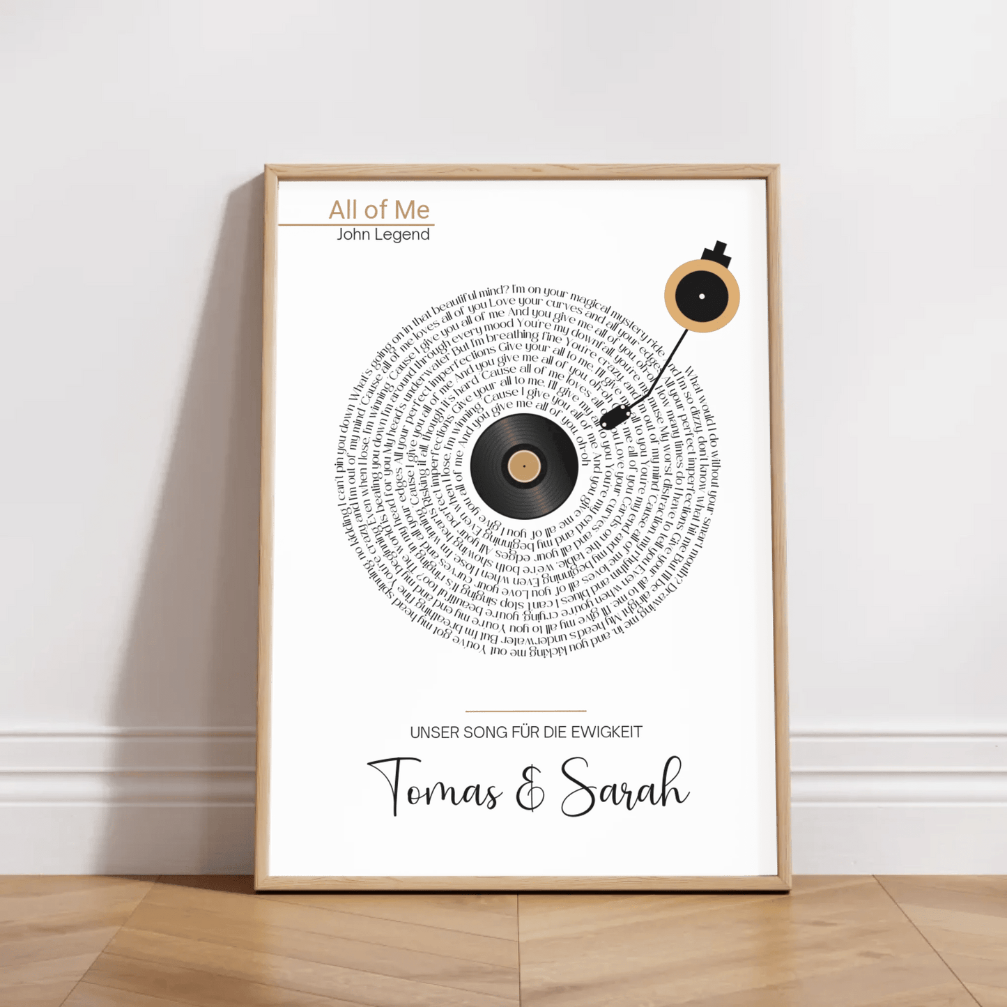Songtext Poster personalisiert mit Namen, Wunschsong und Wunschtext Little Mathilda Little Mathilda Poster