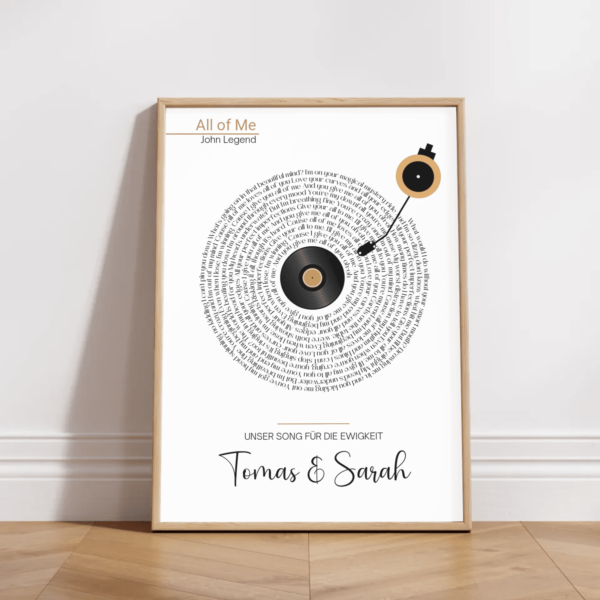 Songtext Poster personalisiert mit Namen, Wunschsong und Wunschtext Little Mathilda Little Mathilda Poster