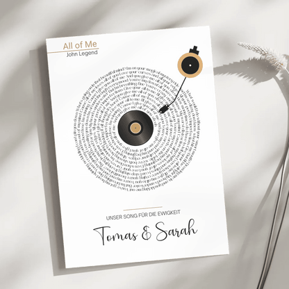 Songtext Poster personalisiert mit Namen, Wunschsong und Wunschtext Little Mathilda Little Mathilda Poster