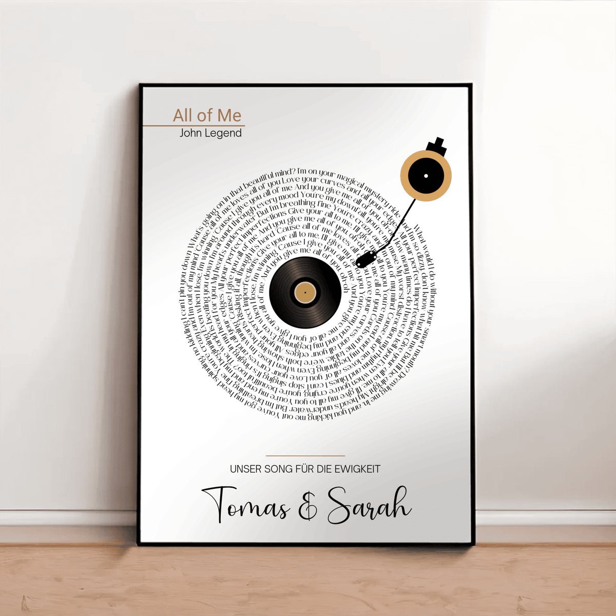 Songtext Poster personalisiert mit Namen, Wunschsong und Wunschtext Little Mathilda Little Mathilda Poster