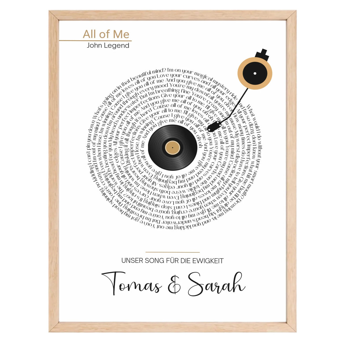 Songtext Poster personalisiert mit Namen, Wunschsong und Wunschtext Little Mathilda Little Mathilda Poster