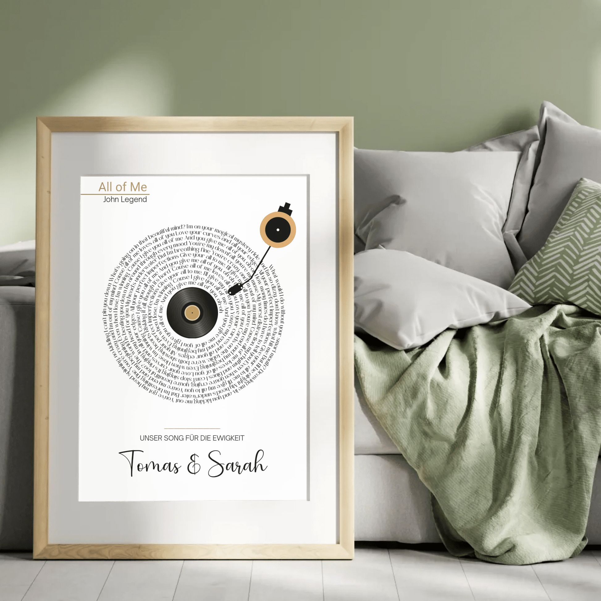 Songtext Poster personalisiert mit Namen, Wunschsong und Wunschtext Little Mathilda Little Mathilda Poster