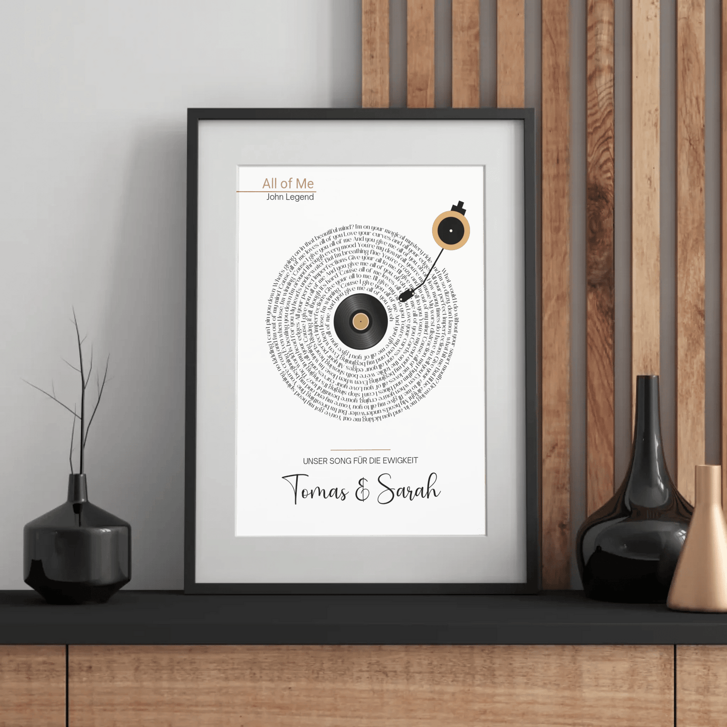 Songtext Poster personalisiert mit Namen, Wunschsong und Wunschtext Little Mathilda Little Mathilda Poster