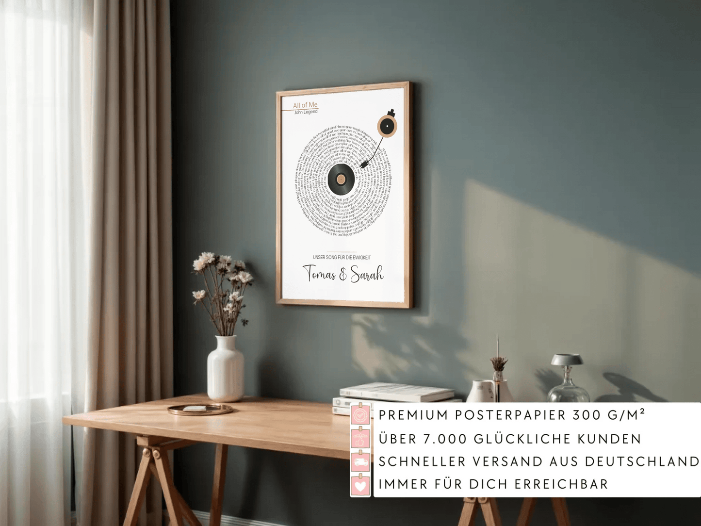 Songtext Poster personalisiert mit Namen, Wunschsong und Wunschtext Little Mathilda Little Mathilda Poster