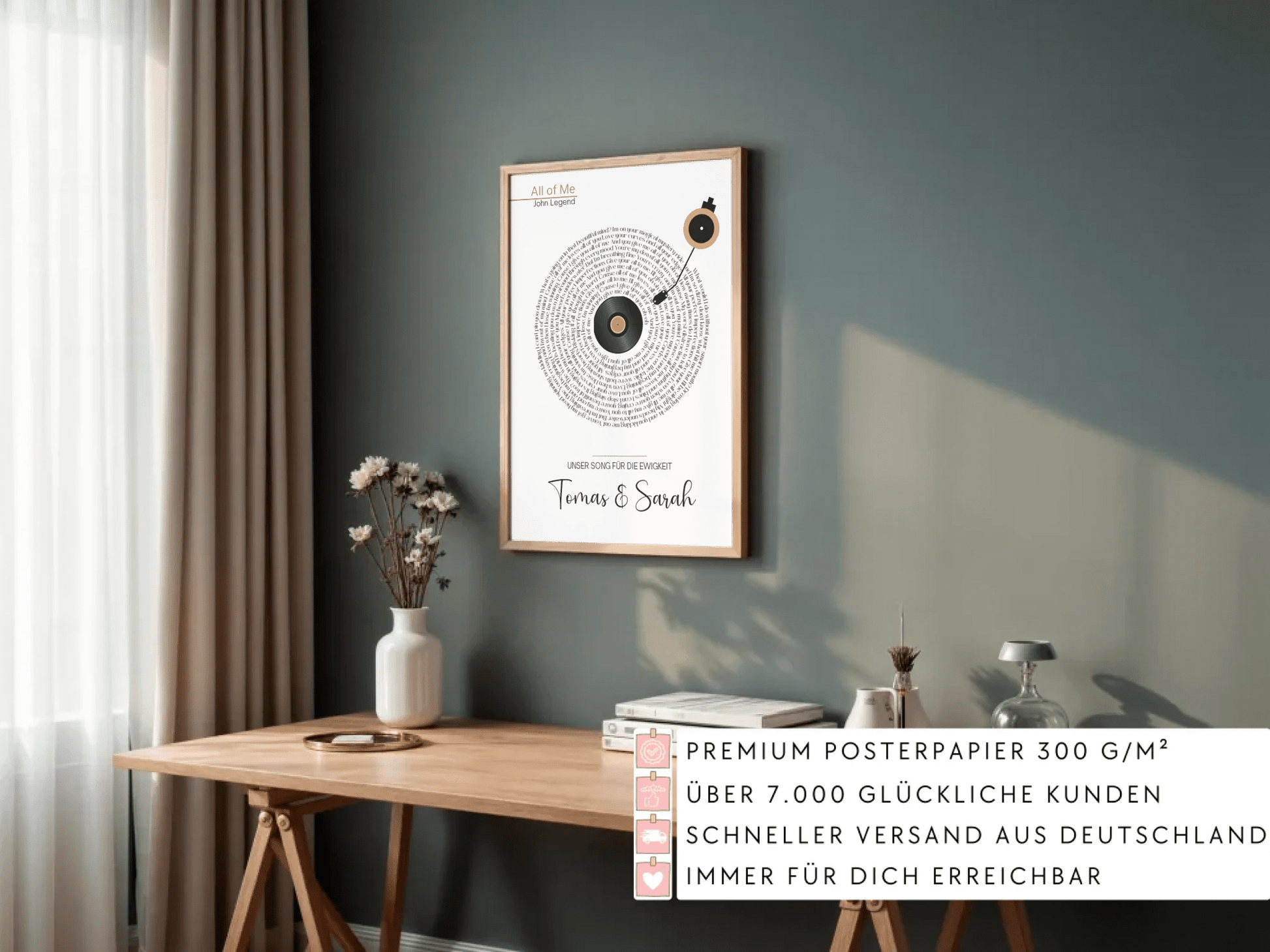 Songtext Poster personalisiert mit Namen, Wunschsong und Wunschtext Little Mathilda Little Mathilda Poster