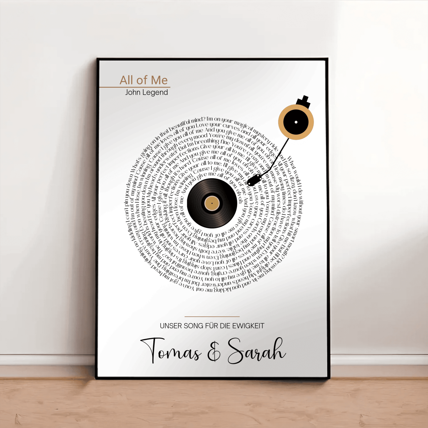 Songtext Poster personalisiert mit Namen, Wunschsong und Wunschtext Little Mathilda Little Mathilda Poster